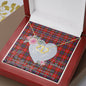 Scotstee Shop - To My Beautiful Girlfriend Valentine Necklace Clan Grant of Lurg Tartan Gift for Girlfriend Everlasting Love Necklace
