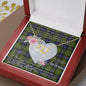 Scotstee Shop - To My Beautiful Girlfriend Valentine Necklace Clan Ferguson Tartan Gift for Girlfriend Everlasting Love Necklace