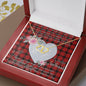 Scotstee Shop - To My Beautiful Girlfriend Valentine Necklace Clan Ewing Tartan Gift for Girlfriend Everlasting Love Necklace