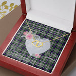 Scotstee Shop - To My Beautiful Girlfriend Valentine Necklace Clan Davidson of Tulloch Dress Tartan Gift for Girlfriend Everlasting Love Necklace