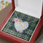 Scotstee Shop - To My Beautiful Girlfriend Valentine Necklace Clan Blyth Tweeside Tartan Gift for Girlfriend Everlasting Love Necklace