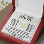 To My Beautiful Mom Necklace The Best Mom Anyone Could Wish For, Mother's Day Gift Necklace Mother's Day Everlasting Love Necklace