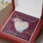 Scotstee Shop - To My Beautiful Girlfriend Valentine Necklace Clan Graham Of Menteith Red Tartan Gift for Girlfriend Everlasting Love Necklace