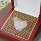 Scotstee Shop - To My Beautiful Girlfriend Valentine Necklace Clan Gibbs Tartan Gift for Girlfriend Everlasting Love Necklace