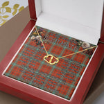 To My Beautiful Soulmate Necklace In Your Eyes I Have Found My Home Clan Morrison Red Ancient Tartan Forever Love Necklace Tartan Gift for Girlfriend Everlasting Love Necklace