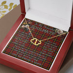 To My Beautiful Soulmate Necklace In Your Eyes I Have Found My Home Clan MacAlister of Skye Tartan Forever Love Necklace Tartan Gift for Girlfriend Everlasting Love Necklace
