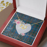 Scotstee Shop - To My Beautiful Girlfriend Valentine Necklace Clan Bairn Tartan Gift for Girlfriend Everlasting Love Necklace