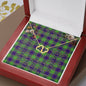 To My Beautiful Soulmate Necklace In Your Eyes I Have Found My Home Clan Dalrymple Tartan Forever Love Necklace Tartan Gift for Girlfriend Everlasting Love Necklace