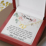Mom Necklace, To My Mom Necklace Card – Alluring Beauty Necklace – Jewelry For Mom Gifts Mother's Day Everlasting Love Necklace