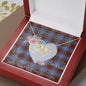 Scotstee Shop - To My Beautiful Girlfriend Valentine Necklace Clan Edinburgh Tartan Gift for Girlfriend Everlasting Love Necklace