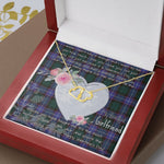 Scotstee Shop - To My Beautiful Girlfriend Valentine Necklace Clan Guthrie Tartan Gift for Girlfriend Everlasting Love Necklace