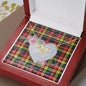 Scotstee Shop - To My Beautiful Girlfriend Valentine Necklace Clan Buchanan Modern Tartan Gift for Girlfriend Everlasting Love Necklace