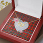 Scotstee Shop - To My Beautiful Girlfriend Valentine Necklace Clan Bain Tartan Gift for Girlfriend Everlasting Love Necklace