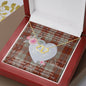 Scotstee Shop - To My Beautiful Girlfriend Valentine Necklace Clan Davidson Dress Dancers Tartan Gift for Girlfriend Everlasting Love Necklace