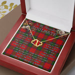 To My Beautiful Soulmate Necklace In Your Eyes I Have Found My Home Clan Donnachaidh Tartan Forever Love Necklace Tartan Gift for Girlfriend Everlasting Love Necklace