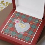 Scotstee Shop - To My Beautiful Girlfriend Valentine Necklace Clan Dunbar Ancient Tartan Gift for Girlfriend Everlasting Love Necklace
