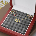 To My Beautiful Soulmate Necklace In Your Eyes I Have Found My Home Clan Grey Douglas Tartan Forever Love Necklace Tartan Gift for Girlfriend Everlasting Love Necklace