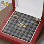To My Beautiful Soulmate Necklace In Your Eyes I Have Found My Home Clan Grey Douglas Tartan Forever Love Necklace Tartan Gift for Girlfriend Everlasting Love Necklace
