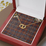 To My Beautiful Soulmate Necklace In Your Eyes I Have Found My Home Clan Ainslie Tartan Everlasting Love Necklace