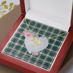 Scotstee Shop - To My Beautiful Girlfriend Valentine Necklace Clan Forbes Dress Tartan Gift for Girlfriend Everlasting Love Necklace