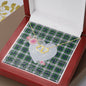 Scotstee Shop - To My Beautiful Girlfriend Valentine Necklace Clan Forbes Dress Tartan Gift for Girlfriend Everlasting Love Necklace