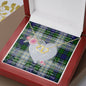 Scotstee Shop - To My Beautiful Girlfriend Valentine Necklace Clan Blackwatch Modern Tartan Gift for Girlfriend Everlasting Love Necklace