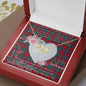 Scotstee Shop - To My Beautiful Girlfriend Valentine Necklace Clan Fraser of Altyre Tartan Gift for Girlfriend Everlasting Love Necklace