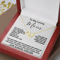 To My Loving Mom - Love Always Your Son Necklace, Mother's Day Everlasting Love Necklace