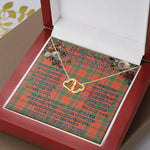 To My Beautiful Soulmate Necklace In Your Eyes I Have Found My Home Clan Munro Ancient Tartan Forever Love Necklace Tartan Gift for Girlfriend Everlasting Love Necklace