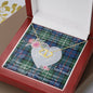 Scotstee Shop - To My Beautiful Girlfriend Valentine Necklace Clan Davidson of Tulloch Tartan Gift for Girlfriend Everlasting Love Necklace