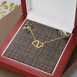 To My Beautiful Soulmate Necklace In Your Eyes I Have Found My Home Clan MacIntyre Weathered Tartan Forever Love Necklace Tartan Gift for Girlfriend Everlasting Love Necklace