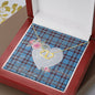 Scotstee Shop - To My Beautiful Girlfriend Valentine Necklace Clan Elliot Ancient Tartan Gift for Girlfriend Everlasting Love Necklace