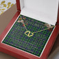 To My Beautiful Soulmate Necklace In Your Eyes I Have Found My Home Clan Graham Hunting Tartan Forever Love Necklace Tartan Gift for Girlfriend Everlasting Love Necklace