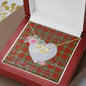 Gift To My Beautiful Girlfriend Valentine Necklace For Soulmate Anniversary Clan Langlands Tartan Everlasting Love Necklace