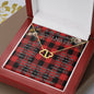 To My Beautiful Soulmate Necklace In Your Eyes I Have Found My Home Clan Rob Roy MacGregor Modern Tartan Forever Love Necklace Tartan Gift for Girlfriend Everlasting Love Necklace