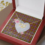 Scotstee Shop - To My Beautiful Girlfriend Valentine Necklace Clan Forrester Tartan Gift for Girlfriend Everlasting Love Necklace