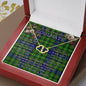 To My Beautiful Soulmate Necklace In Your Eyes I Have Found My Home Clan Rollo Tartan Forever Love Necklace Tartan Gift for Girlfriend Everlasting Love Necklace