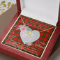 Scotstee Shop - To My Beautiful Girlfriend Valentine Necklace Clan Adair Tartan Gift for Girlfriend Everlasting Love Necklace