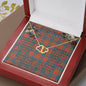 To My Beautiful Soulmate Necklace In Your Eyes I Have Found My Home Clan Robertson Ancient Tartan Forever Love Necklace Tartan Gift for Girlfriend Everlasting Love Necklace