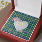 Scotstee Shop - To My Beautiful Girlfriend Valentine Necklace Clan Graham Of Montrose Ancient Tartan Gift for Girlfriend Everlasting Love Necklace