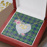 Gift To My Beautiful Girlfriend Valentine Necklace For Soulmate Anniversary Clan Learmonth Tartan Everlasting Love Necklace