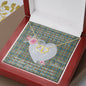 Scotstee Shop - To My Beautiful Girlfriend Valentine Necklace Clan Balfour Tartan Gift for Girlfriend Everlasting Love Necklace