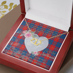 Scotstee Shop - To My Beautiful Girlfriend Valentine Necklace Clan Galloway Tartan Gift for Girlfriend Everlasting Love Necklace