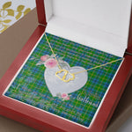 Gift To My Beautiful Girlfriend Valentine Necklace For Soulmate Anniversary Clan Johnston Tartan Everlasting Love Necklace