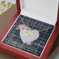 Scotstee Shop - To My Beautiful Girlfriend Valentine Necklace Clan Baird Tartan Gift for Girlfriend Everlasting Love Necklace