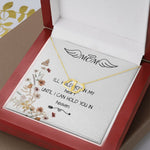 Mom Necklace - I'll Hold You In My Heart Mother's Day Gift, Mother's Day Everlasting Love Necklace