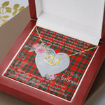 Scotstee Shop - To My Beautiful Girlfriend Valentine Necklace Clan Butter Tartan Gift for Girlfriend Everlasting Love Necklace