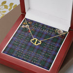 To My Beautiful Soulmate Necklace In Your Eyes I Have Found My Home Clan Guthrie Tartan Forever Love Necklace Tartan Gift for Girlfriend Everlasting Love Necklace