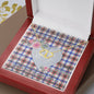 Scotstee Shop - To My Beautiful Girlfriend Valentine Necklace Clan Boswell Modern Tartan Gift for Girlfriend Everlasting Love Necklace