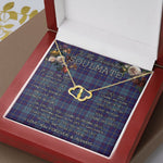 To My Beautiful Soulmate Necklace In Your Eyes I Have Found My Home Clan MacCormick Tartan Forever Love Necklace Tartan Gift for Girlfriend Everlasting Love Necklace